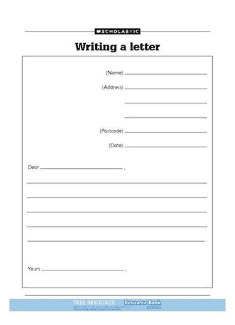 Report Writing Template Ks1 Letter Writing Template Ks1 - Letter Writing Template Ks1
