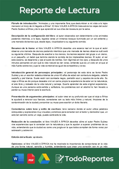 Reporte De Lectura
