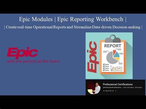 reporting workbench training epic