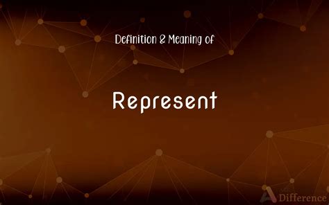represent meaning