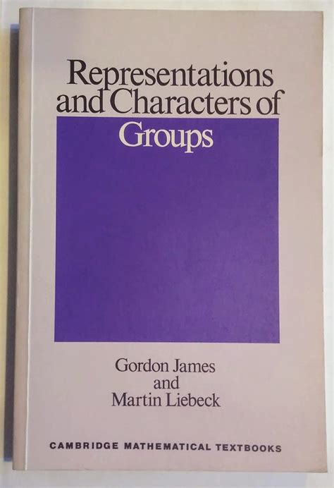 Representations And Characters Of Groups