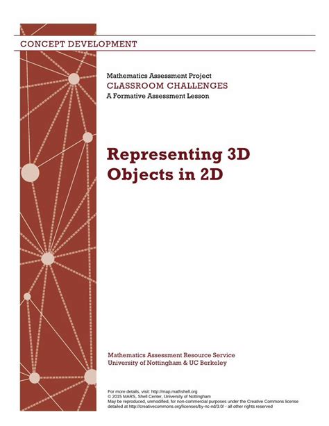 Representing 3d Objects In 2d Mathshell Org Representing 3d In 2d - Representing 3d In 2d