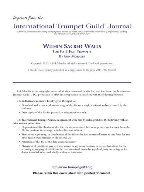 Download Reprints From The International Trumpet Guild Journal 