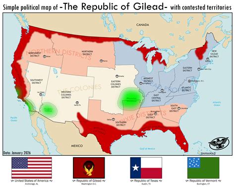 Republic Of Gilead Map