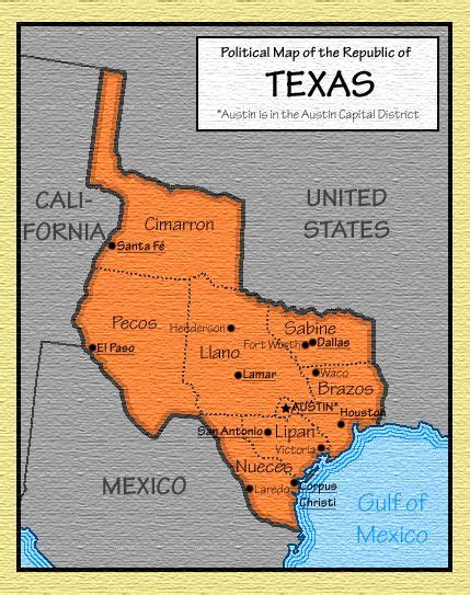 republic of texas map