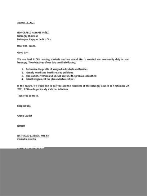 request courtesy visit letter to government official