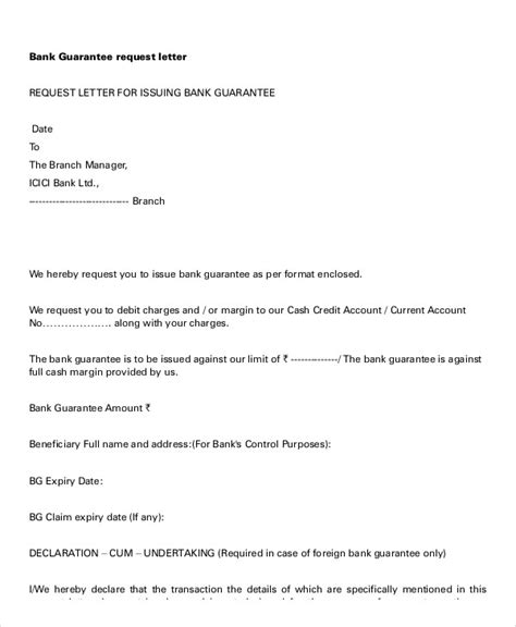 request for labor bank guarantee letter format