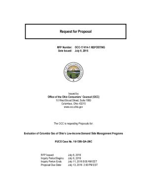 Request For Proposals Ohio Gov