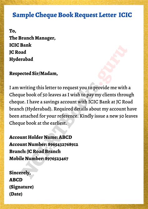 Request Letter To Collect Cheque From Bank