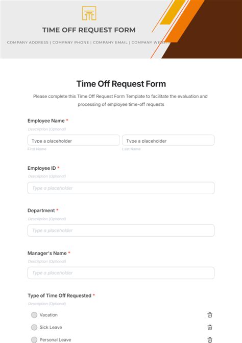 request time off app