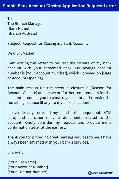 request to close account