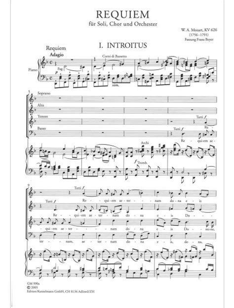 requiem vocal score