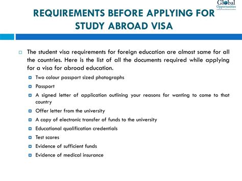 Requirements For Applying