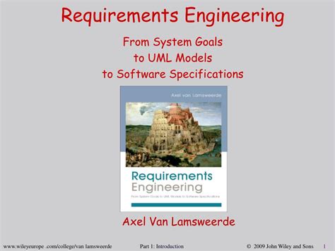 Download Requirements Engineering From System Goals To Uml Models To Software Specifications 