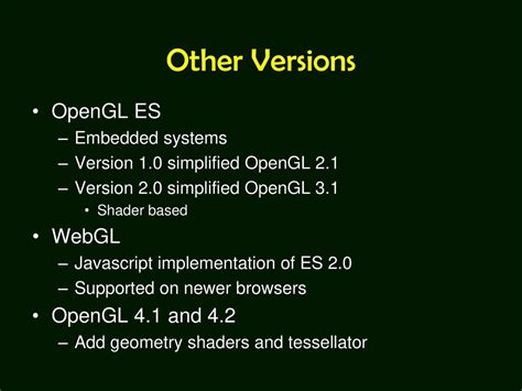 requires opengl 4.1