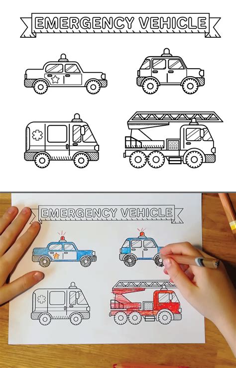 Rescue And Emergency Vehicles 26 Coloring Pages Rescue Vehicle Coloring Pages - Rescue Vehicle Coloring Pages
