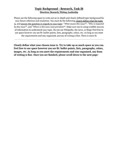 Research Background Readings Notes