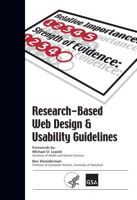 research based web design usability guidelines