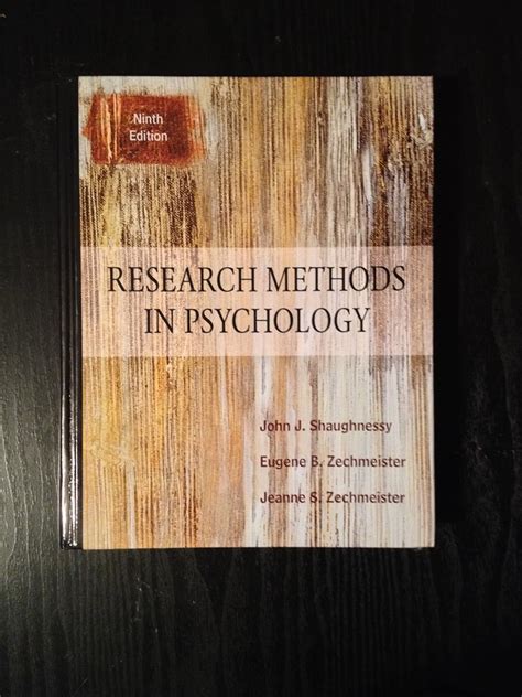 research methods in psychology 9th edition