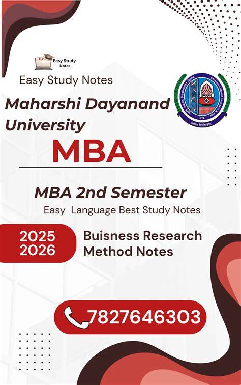 research methods mba notes