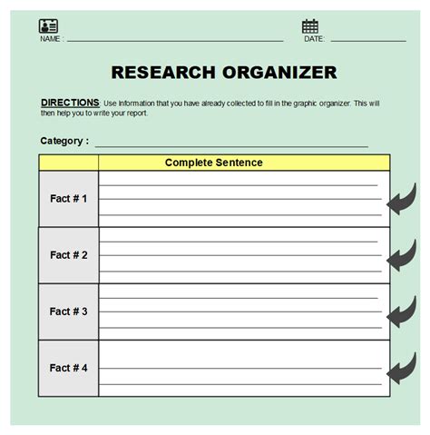 Research Paper Graphic Organizer For Grades 3 8 3rd Grade Research Paper Graphic Organizer - 3rd Grade Research Paper Graphic Organizer
