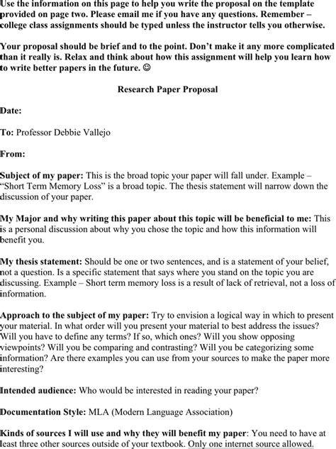 Research Proposal Paper Example Apa
