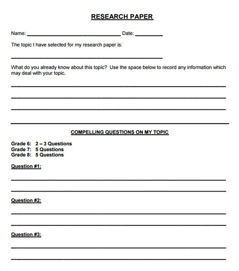 Research Template For Middle School   How To Teach A Country Research Project - Research Template For Middle School