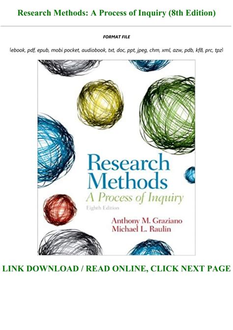 Read Research Methods A Process Of Inquiry 8Th Edition 