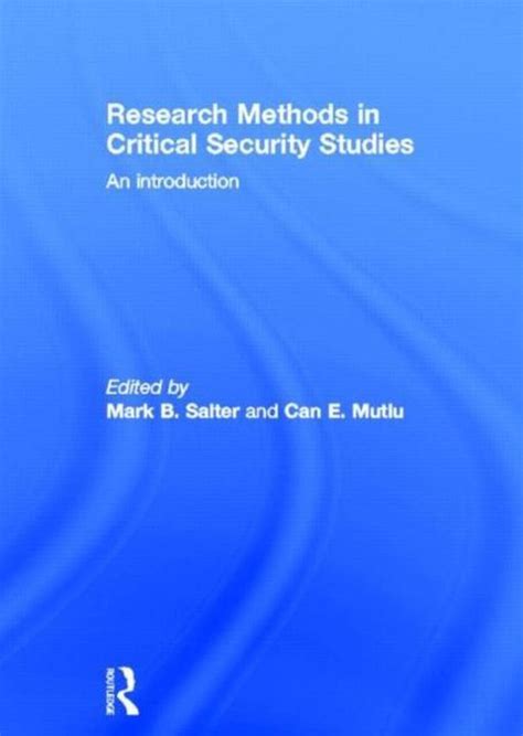 Download Research Methods In Critical Security Studies 