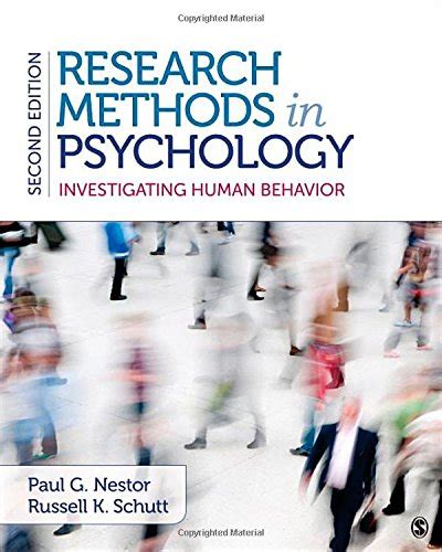 Download Research Methods In Psychology Investigating Human Behavior 