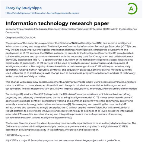 Read Online Research Paper About Technology 