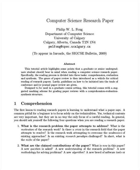 Download Research Paper Computer 