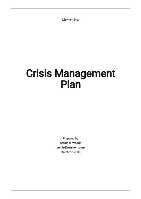 Read Research Paper Crisis Management 