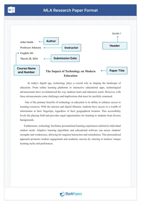 Read Research Paper Example Mla Style 