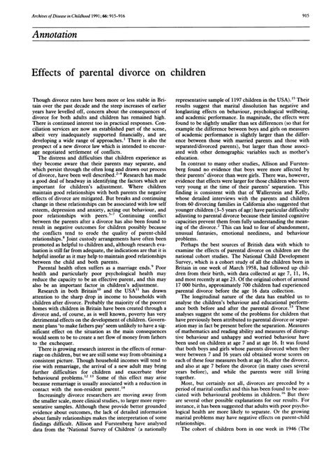 Full Download Research Paper Impact Divorce Children 