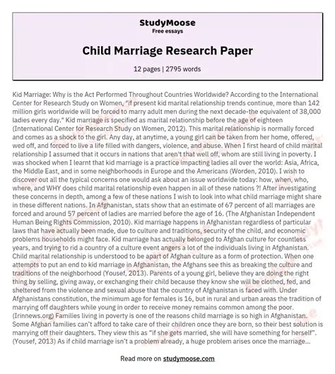 Download Research Paper Marriage 
