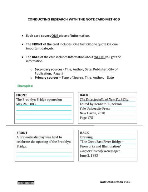 Download Research Paper Note Cards Template 