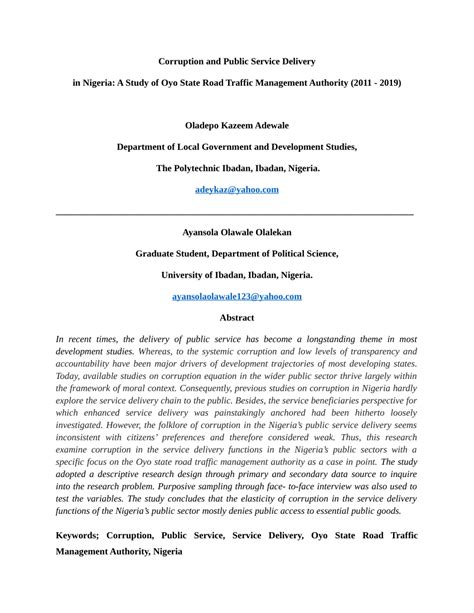 Full Download Research Paper On Government Corruption 
