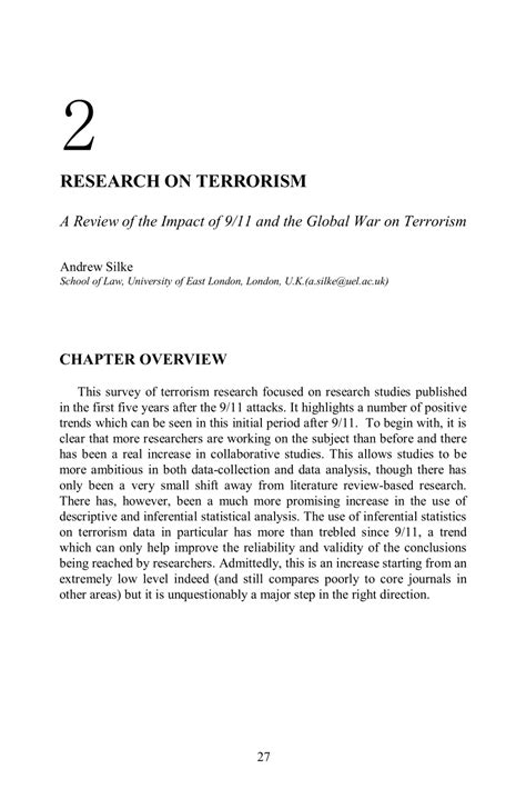 Read Research Paper On Terrorism 
