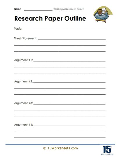 Read Online Research Paper Outline Worksheet 