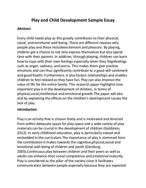 Read Online Research Paper Preschool Child 