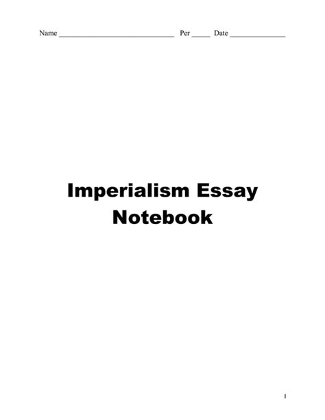 Full Download Research Papers European Imperialism 