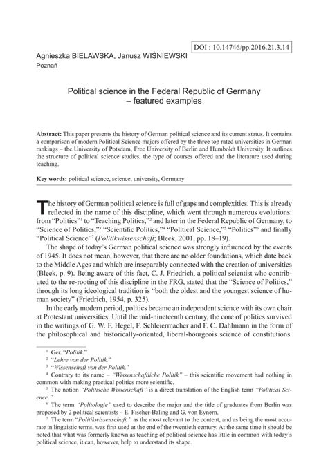 Read Research Papers Political Science 