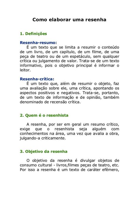 Resenha O Que E