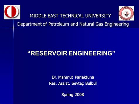 Read Online Reservoir Engineering Ppt 