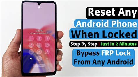 reset android phone when locked