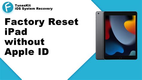 reset ipad without apple id