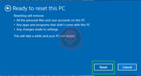 reset win 10 | Hng dn Recovery reset Win 10 v