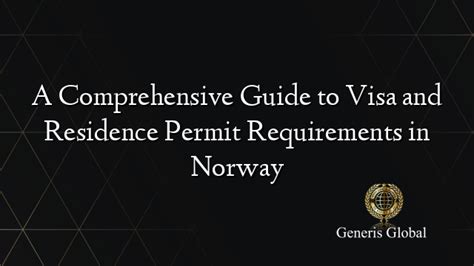 residence visa norway