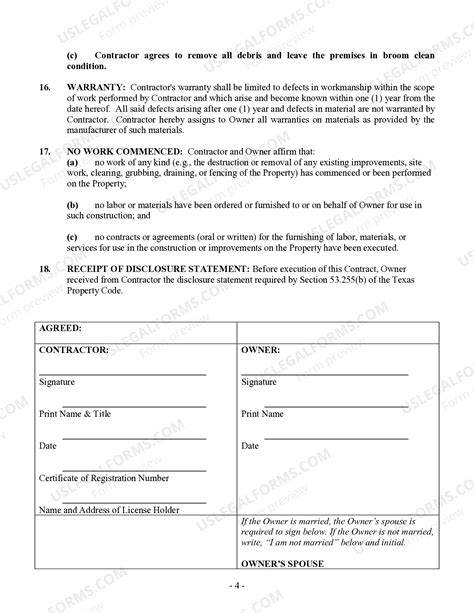 residential cost plus contract texas